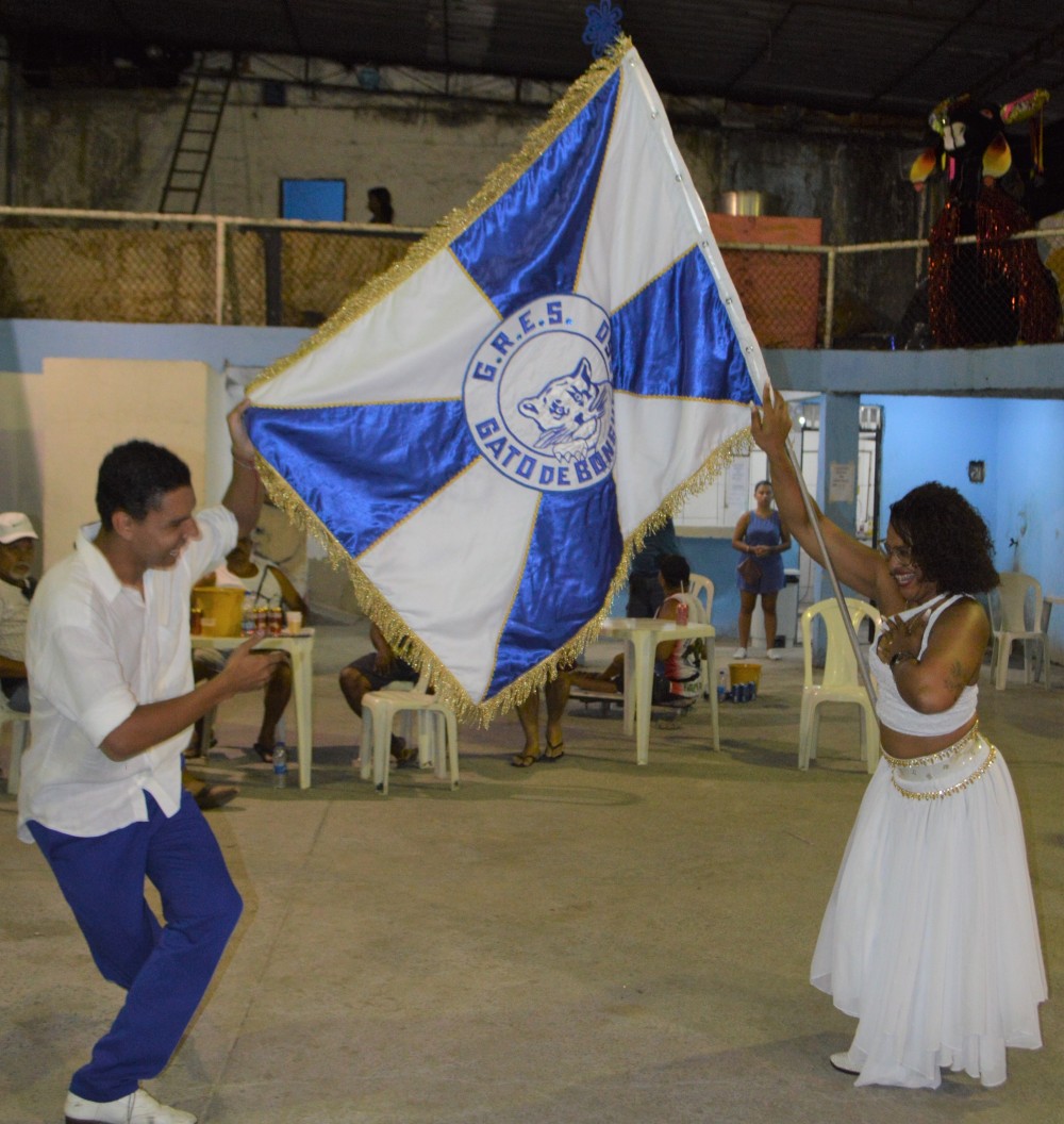 Nosso querido casal de mestre-sala e porta-bandeira - Foto: Gato de Bonsucesso