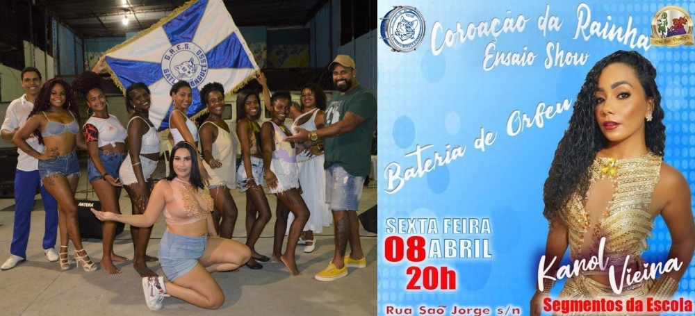 ensaio geral e coroação da rainha de bateria do Gato de Bonsucesso - Fotos: Divulgação 