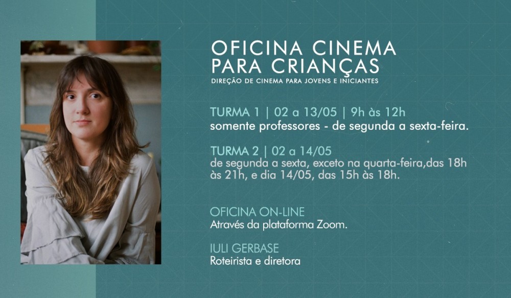 Atividade gratuita e online para todo o Brasil acontece em maio 