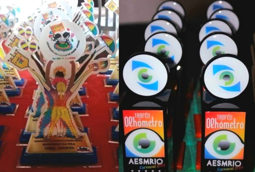 A premiação é concedida pela Aesm-Rio aos pequenos bambas e escolas nos segmentos que se destacaram durante os desfiles - Fotos: Divulgação 