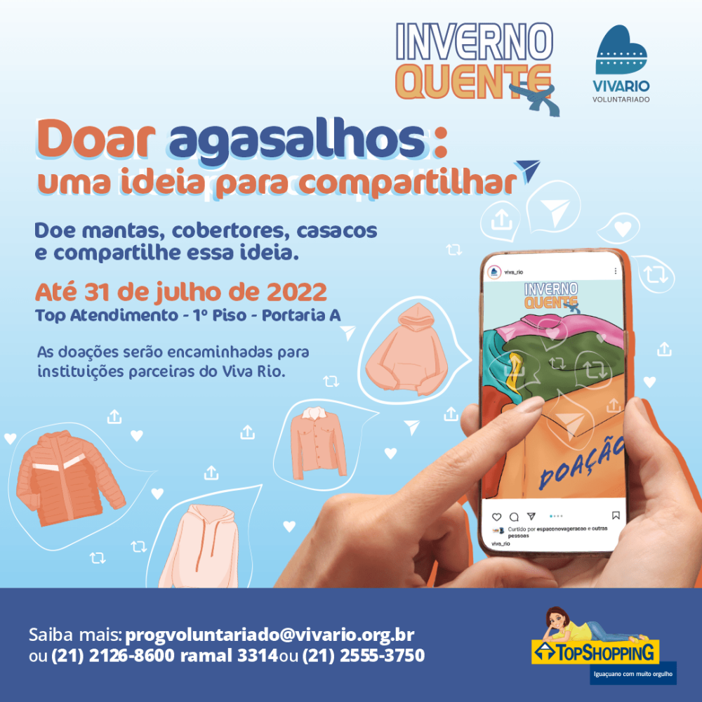  Objetivo é arrecadar roupas em boas condições para dar dignidade a quem precisa, durante dois meses 