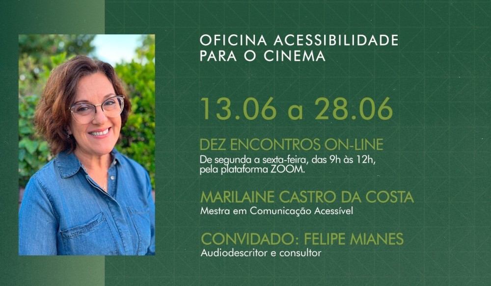 Atividade gratuita e online acontece de 13 a 28 de junho via Zoom 