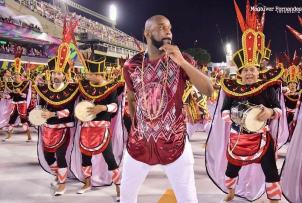 Mestre Lé Capoeira na Unidos de Bangu - Carnaval 2018 - Foto: Magaiver Fernandes