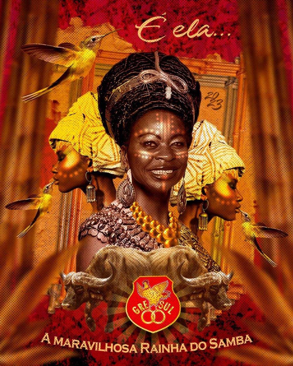 Carnaval 2023: Logo Gres Unidos de Lucas 