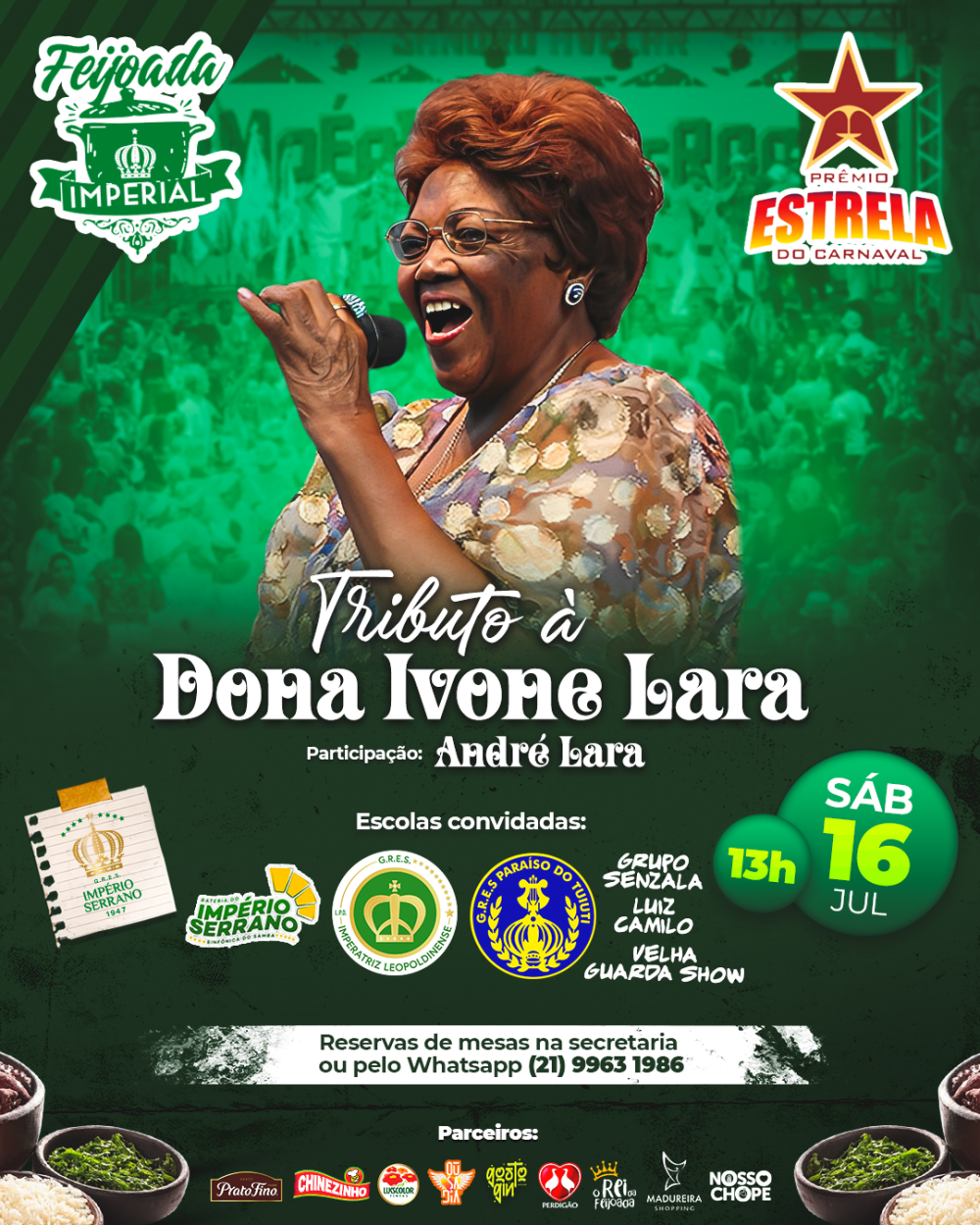 Evento vai contar ainda com Imperatriz Leopoldinense, Paraíso do Tuiuti e escolas premiadas das Séries Ouro e Prata 