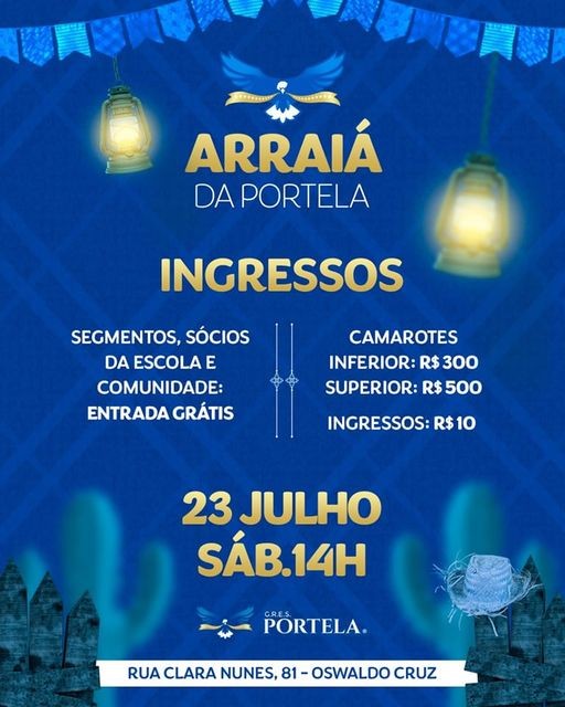 Evento acontece na quadra da escola, neste sábado. Ingressos a R$ 10 somente no dia do evento 