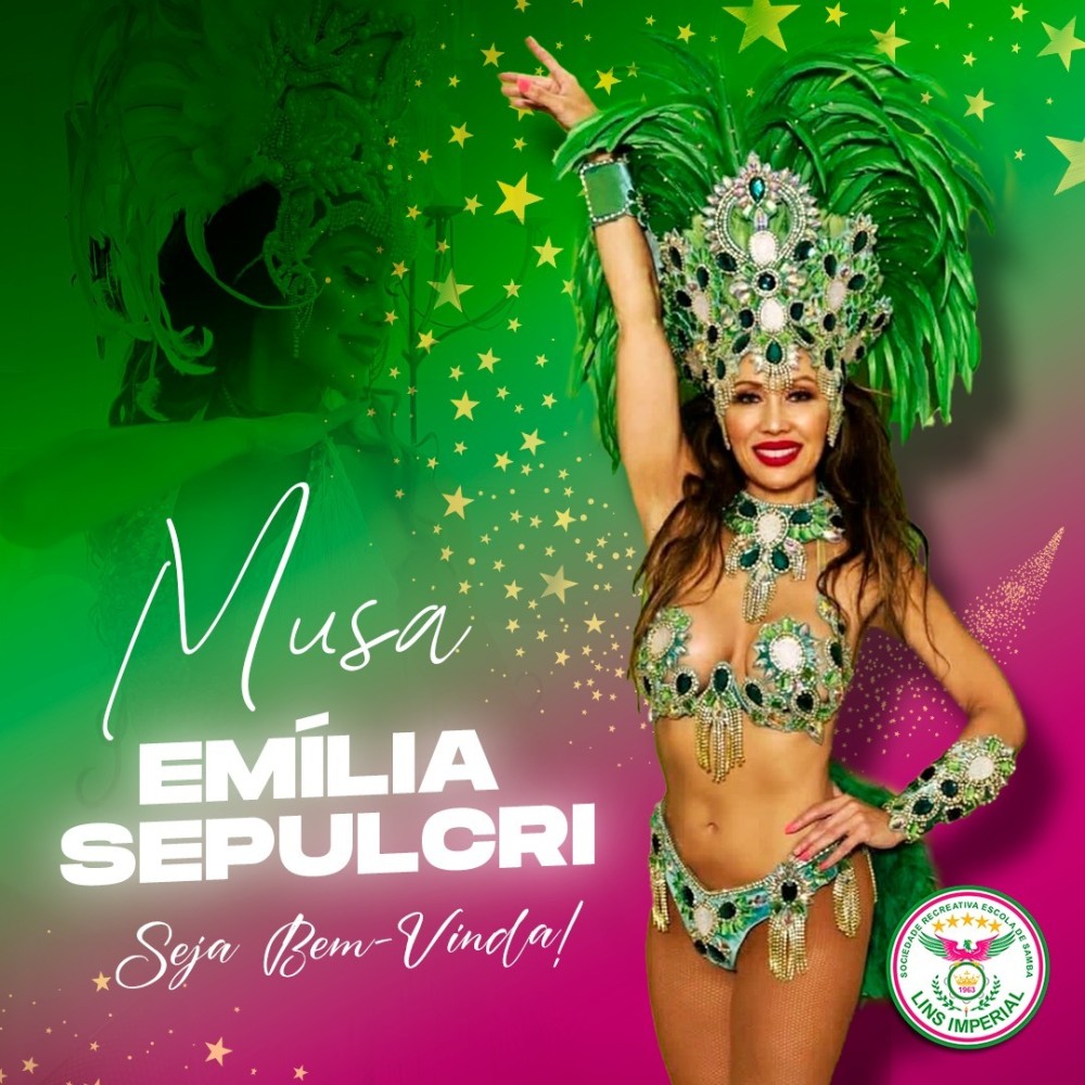 Emília Sepulcri somará ao time de musas estrangeiras da agremiação 