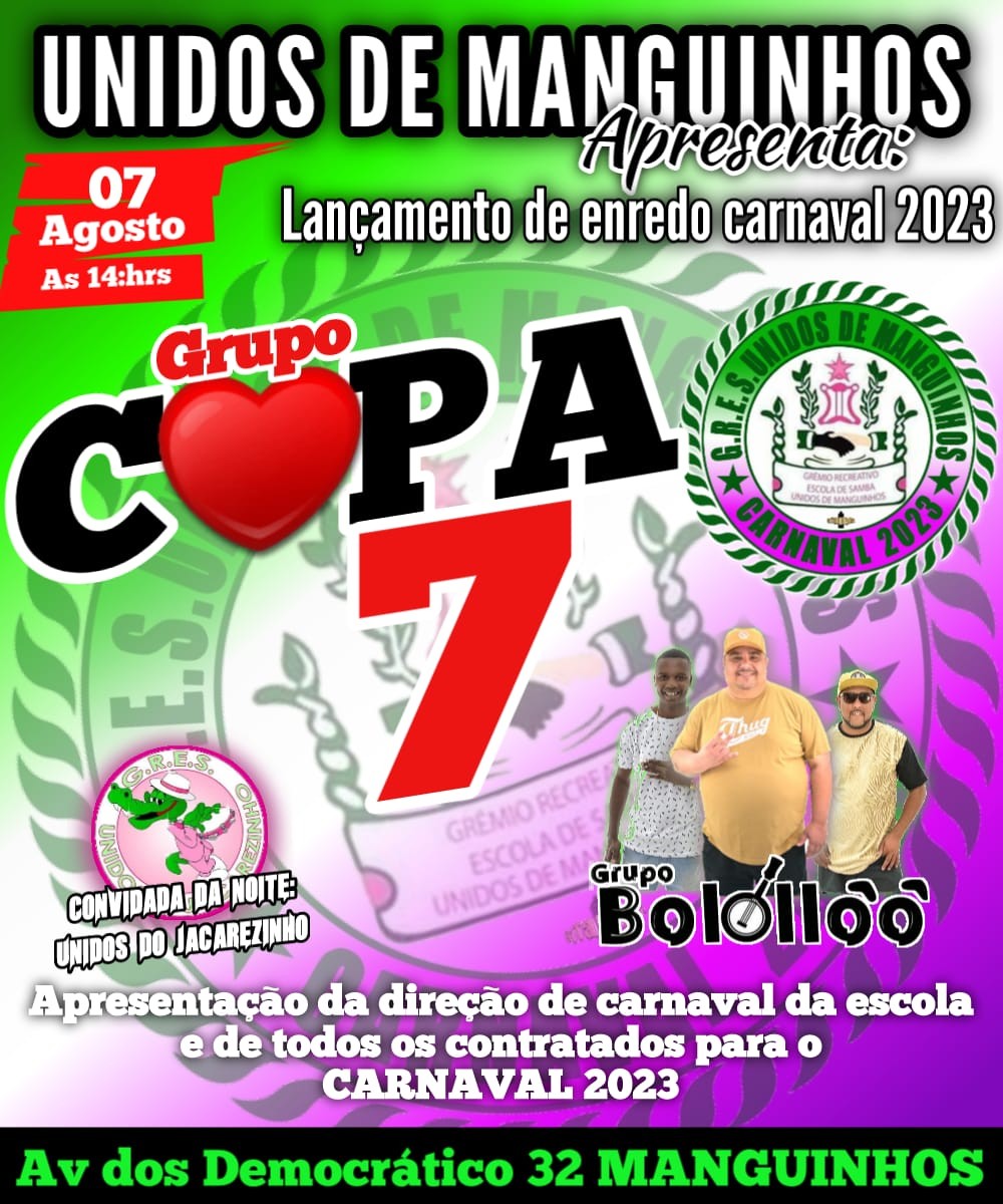 Dentre as atrações, a agremiação receberá a coirmã Jacarezinho 