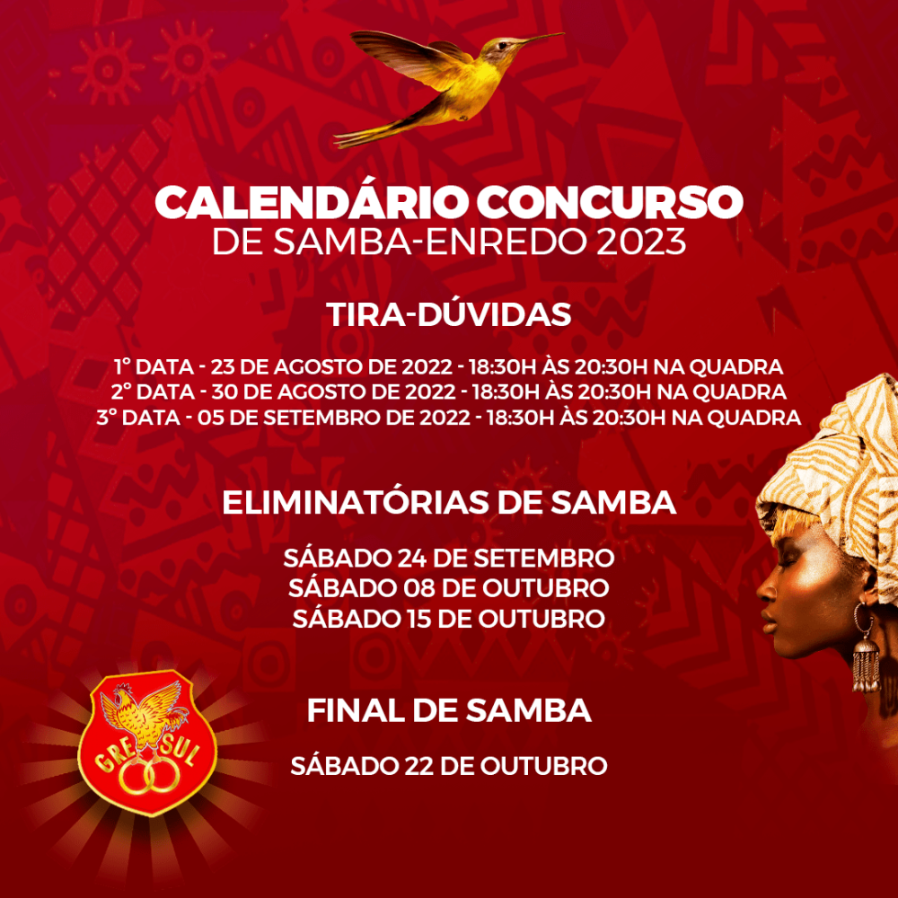 Calendário eliminatória 2023 