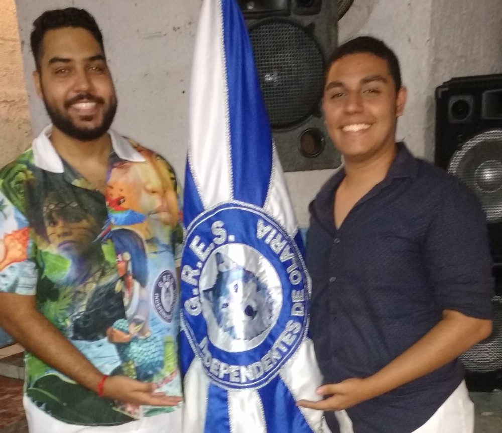 Carnavalescos Vinicius Nascimento e Guilherme Estevão